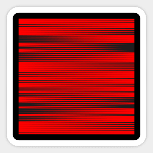 Red and Black stripes Sticker